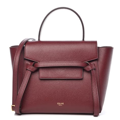 celine burgundy bag